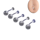 36 stk Udvidet sæt af transparente piercinger Akryl Mix former Usynlige smykker til næse ører læber øjenbryn 2