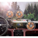 360° Adjustable Car Fan with 3 Heads and USB 5V Power Supply Portable Vehicle Fan Interior Cooling Strong Airflow 2