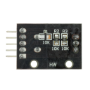 360° roterande enkodermodul för Arduino 5V svart 20 pulser Precisionssensor för varvtal med knapp Mått 31 x 19 x 29 mm 3