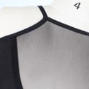 Dámský průsvitný crop top B342 3