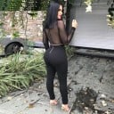 Skir jumpsuit för kvinnor med djup urringning 3