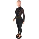 Skir jumpsuit för kvinnor med djup urringning 4