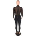 Skir jumpsuit för kvinnor med djup urringning 5