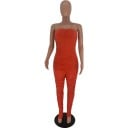 axelbandslös bodycon jumpsuit A2002 för kvinnor 5