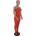 axelbandslös bodycon jumpsuit A2002 för kvinnor 6