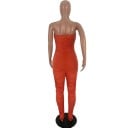 axelbandslös bodycon jumpsuit A2002 för kvinnor 8