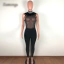 Kvinnlig jumpsuit med strass G191 5