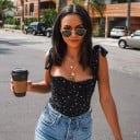 Top de lunares para mujer 5