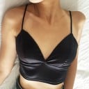 Dámsky saténový crop top 3