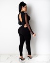 Sexig jumpsuit i läder B866 för kvinnor 7