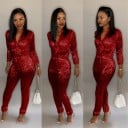 Formell jumpsuit för kvinnor A2003 7