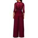 Formell jumpsuit för kvinnor med spets 6