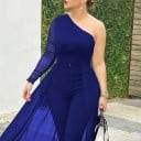 Off-shoulder party jumpsuit för kvinnor B834 4