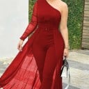 Off-shoulder party jumpsuit för kvinnor B834 5