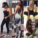 Sport jumpsuit för kvinnor med öppen rygg 4