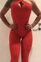 Sport jumpsuit för kvinnor med öppen rygg A2004 3