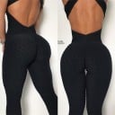 Sport jumpsuit för kvinnor med öppen rygg A2004 17