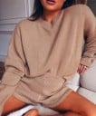 Suéter y pantalones cortos de mujer 4