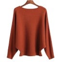 Sweater feminino com mangas morcego 4