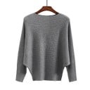Sweater feminino com mangas morcego 8