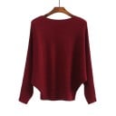 Sweater feminino com mangas morcego 10