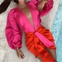 Top y falda de manga larga para mujer 5