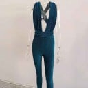 Glittrig jumpsuit för kvinnor 6