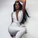 Glittrig jumpsuit för kvinnor 10