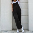 Lös jumpsuit för kvinnor med remmar 2