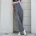 Lös jumpsuit för kvinnor med remmar 3