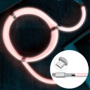 USB till Micro USB / USB-C databelysningskabel med magneter 1