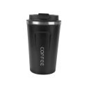 380 ml termokrus i rustfrit stål Dobbeltvægget vakuumisolering Rejsekrus til kaffe og te Lækagesikker termokrus med låg Let og holdbart design Holder drikkens temperatur 2