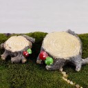 Miniatyr trädstubbe dekoration 6