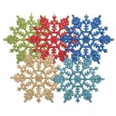 Dekorativa snöflingor 6 st 8