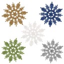 Dekorativa snöflingor 12 st 5