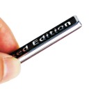 3D klistermärke för bil med texten Limited Edition Svart metalliskt emblem med silverfärgade bokstäver Vattentät med stark självhäftande tejp Mått 6,4 2