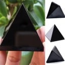 Pyramide décorative en obsidienne 1