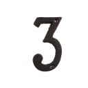 Dekorative Eisenziffer 6