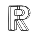 Lettre en fer décorative 18