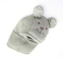 Kindermütze mit Nackenband in Form eines Teddybären J1853 2