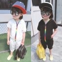 Sudadera y pantalón de manga corta para niños 3