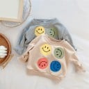 Sudadera infantil con caras sonrientes y pantalón L1488 4