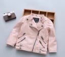 Chaqueta de cuero moderna para niños J1236 4