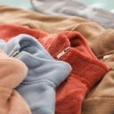Pluchen kindertrui met rits 6
