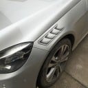3D Aufkleber für Autos Imitation von Lüftungsöffnungen Ein Paar Dekorationen für die Motorhaube oder den Kotflügel Graue Ausführung mit plastischem 1