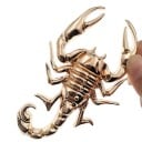 3D autós matrica skorpió Fém plasztikus embléma csáprágokkal és hajlított farokkal Kiemelkedő dísz az autó karosszériáján Méret 10,2 x 6,5 cm 5