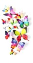 3D Butterfly Wall Decorations - 12 pcs 3