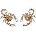 3D Car Sticker Scorpion Metal 3D Emblem with Pincers and Curved Tail Striking Decoration for Car Body Size 10.2 x 6.5 cm 6
