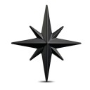 3D Car Sticker Star 3