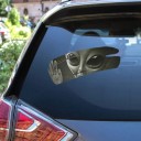 3D Cool Alien Cracked Car Sticker 11.8 x 7.87 cm Self-Adhesive Body Decoration Original Car Styling Interior Ornament 3